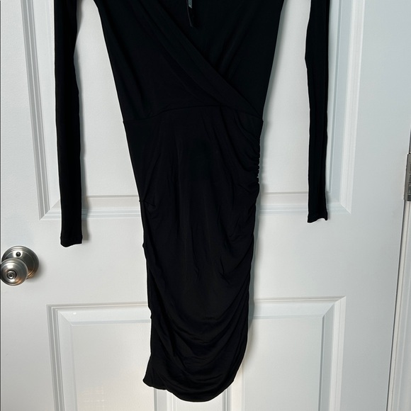 NWT Rag & Bone Holly Drape Mini Dress Black | Rag & Bone Black Dress | LBD - Picture 4 of 15